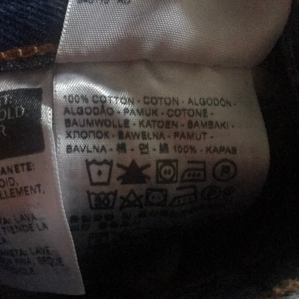 Levi's 501 CT BF Jeans Sz26 Ins32 100% Cotton - Picture 6 of 6